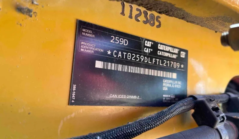 
								2019 Caterpillar 259D Compact Track Loader full									